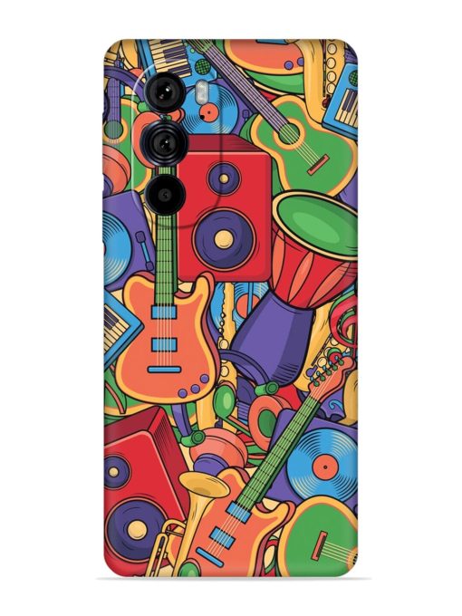 Colorful Music Art Embossed Soft Silicone Case for Motorola Edge 30 Pro Zapvi