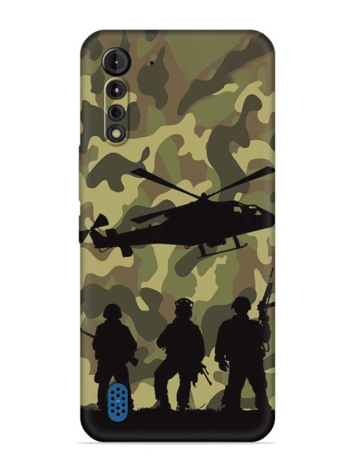 Army Heros Embossed Soft Silicone Case for Motorola G8 Power Lite Zapvi