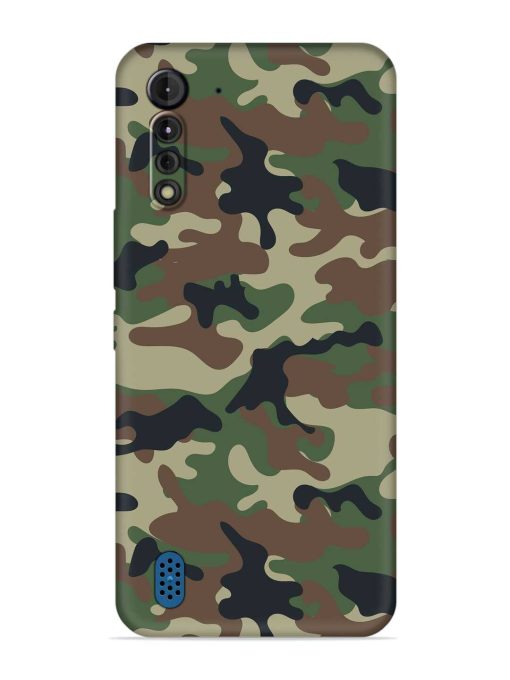 Army Military Camouflage Dark Green Embossed Soft Silicone Case for Motorola G8 Power Lite Zapvi