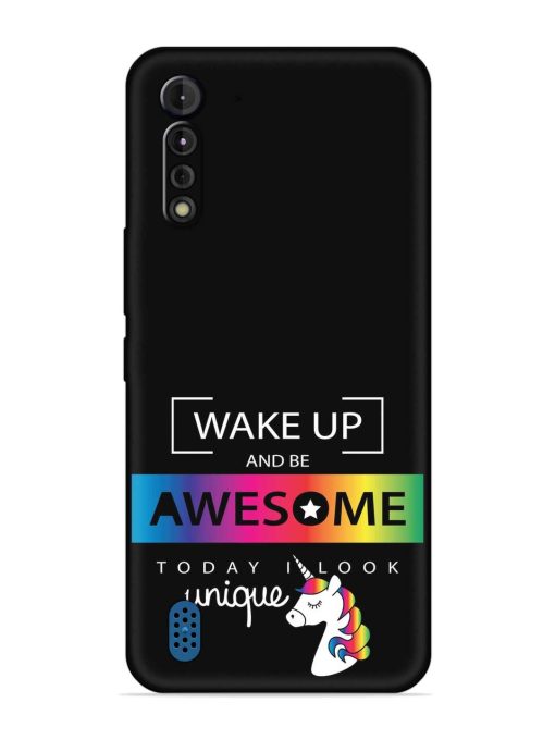 Inspirational Quote Unicorn Embossed Soft Silicone Case for Motorola G8 Power Lite Zapvi