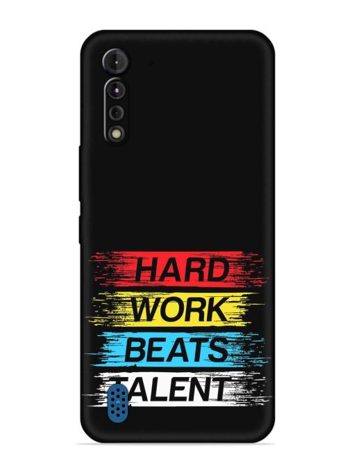 Hard Work Beats Embossed Soft Silicone Case for Motorola G8 Power Lite Zapvi