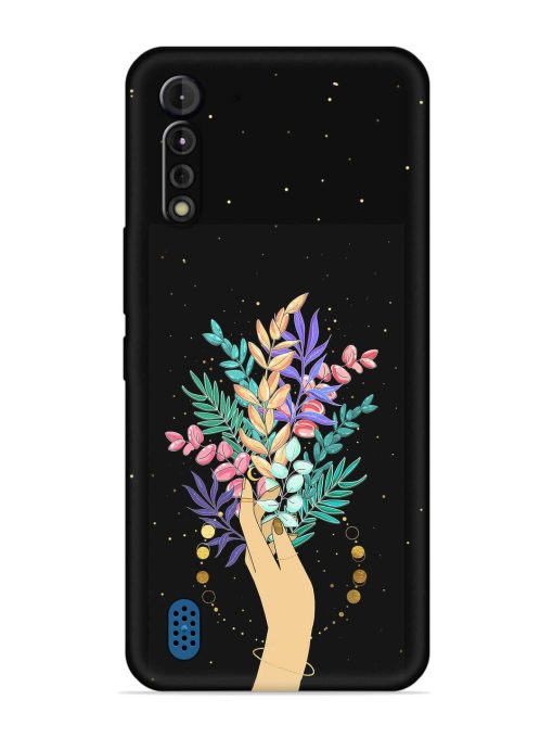 Flower On Hand Embossed Soft Silicone Case for Motorola G8 Power Lite Zapvi