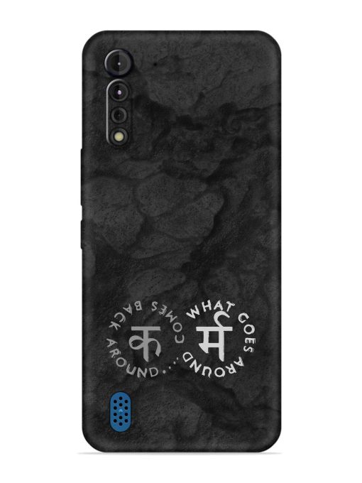 Karma Hindi Word Embossed Soft Silicone Case for Motorola G8 Power Lite Zapvi