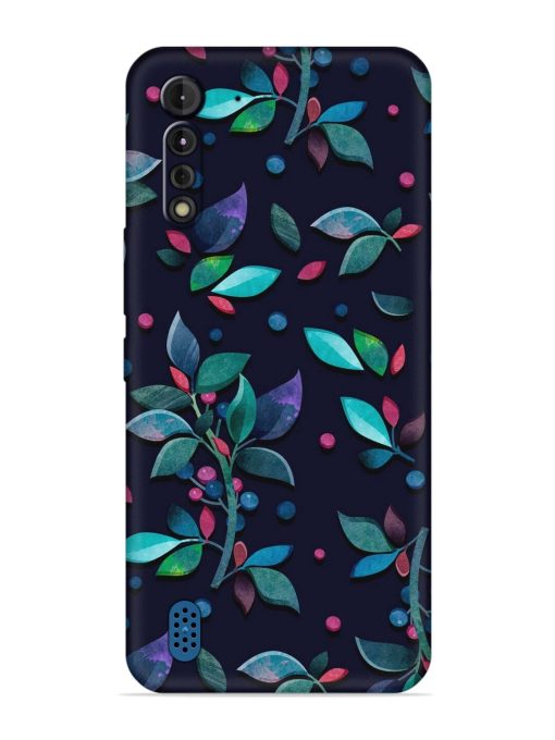 Decorative Watercolor Flower Embossed Soft Silicone Case for Motorola G8 Power Lite