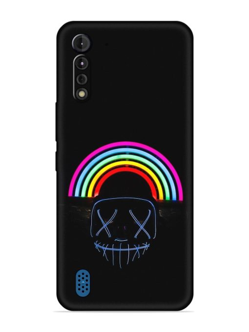 Mask Rainbow Embossed Soft Silicone Case for Motorola G8 Power Lite Zapvi