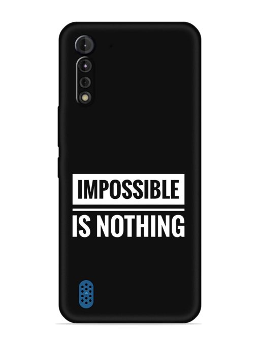 Impossible Is Nothing Embossed Soft Silicone Case for Motorola G8 Power Lite Zapvi