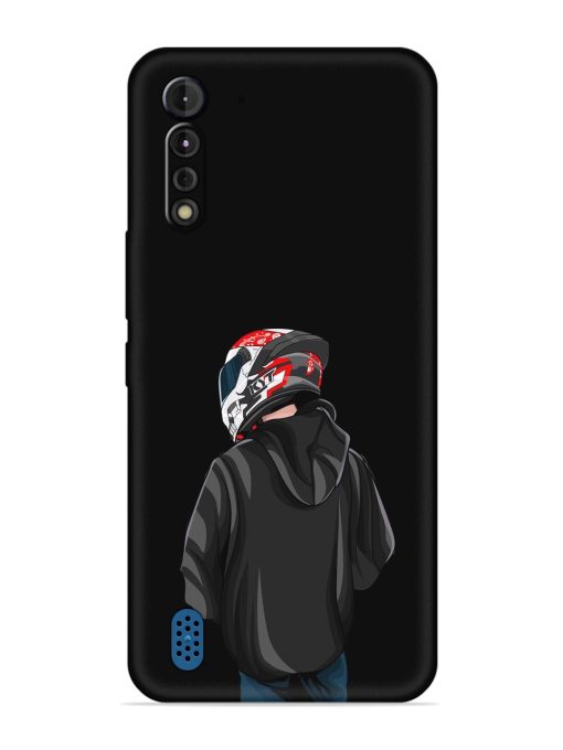 Motorcycle Rider Embossed Soft Silicone Case for Motorola G8 Power Lite