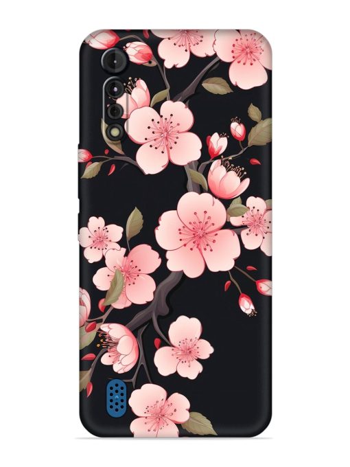 Cherry Blossom Embossed Soft Silicone Case for Motorola G8 Power Lite Zapvi