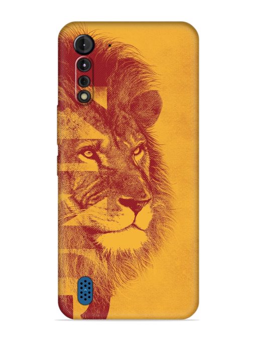 Gold Lion Crown Art Embossed Soft Silicone Case for Motorola G8 Power Lite Zapvi