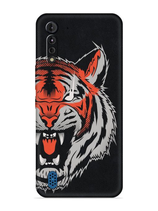 Tiger Aggression Embossed Soft Silicone Case for Motorola G8 Power Lite Zapvi