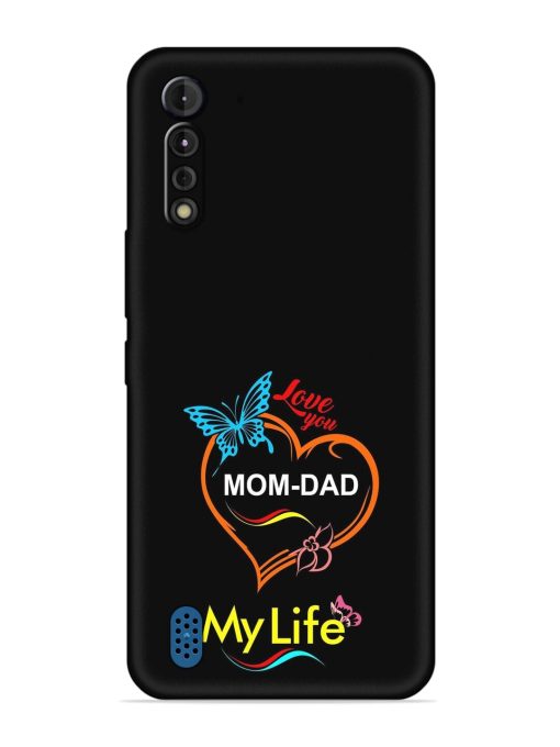 Love You Mom Dad Embossed Soft Silicone Case for Motorola G8 Power Lite Zapvi