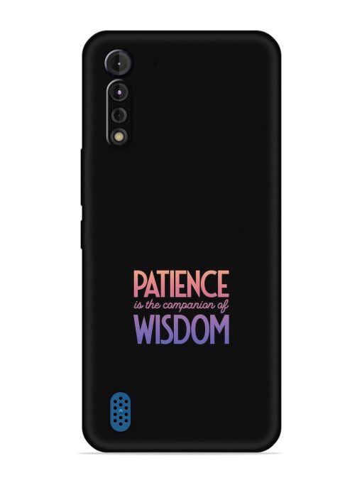 Patience Is The Embossed Soft Silicone Case for Motorola G8 Power Lite Zapvi