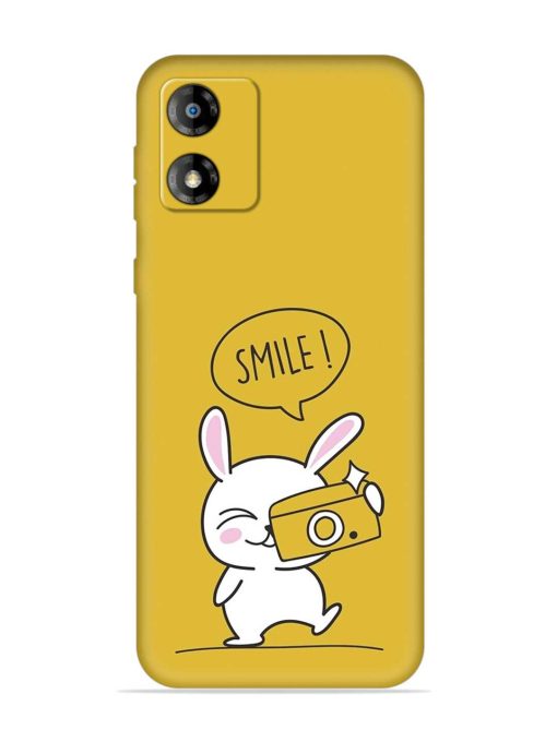 Hey Smile Please Embossed Soft Silicone Case for Motorola Moto E13