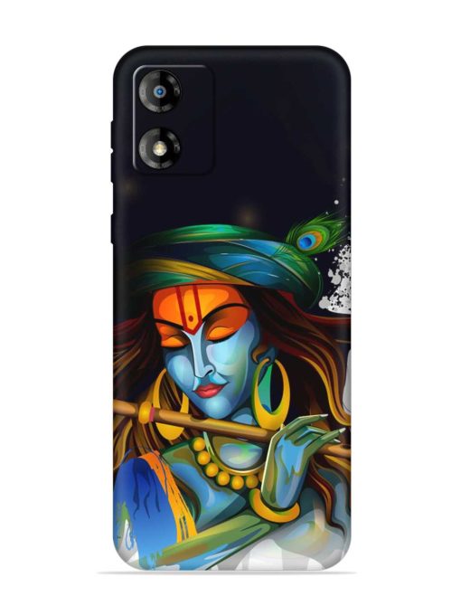 Krishna Art Embossed Soft Silicone Case for Motorola Moto E13 Zapvi