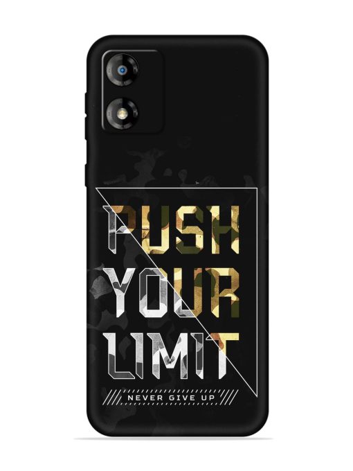 Push Your Limits Embossed Soft Silicone Case for Motorola Moto E13