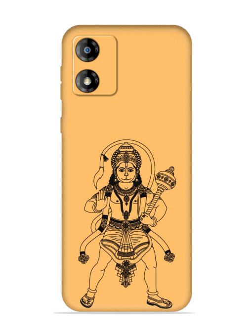 Indian God Hanuman Embossed Soft Silicone Case for Motorola Moto E13 Zapvi