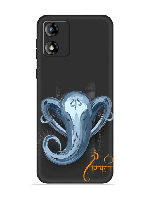 Illustration Lord Ganpati Embossed Soft Silicone Case for Motorola Moto E13