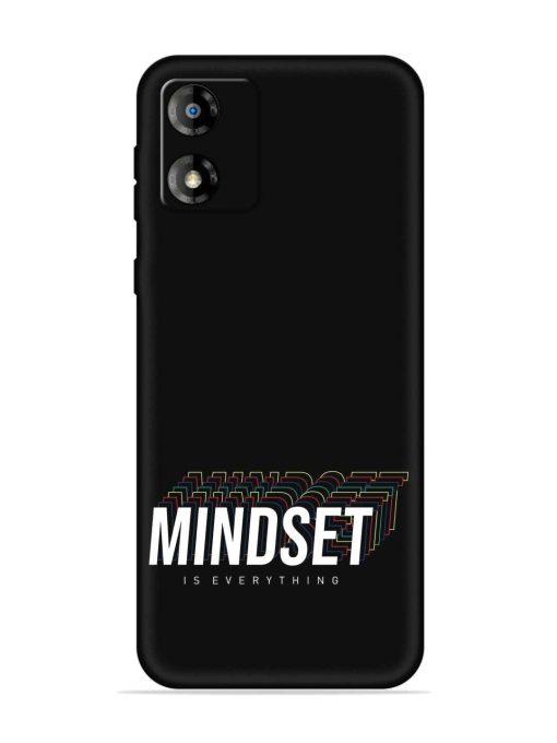 Mindset Everything Slogan Embossed Soft Silicone Case for Motorola Moto E13 Zapvi