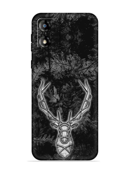 Ancient Deer Embossed Soft Silicone Case for Motorola Moto E13 Zapvi