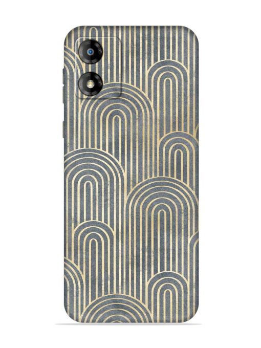 Art Deco Style Embossed Soft Silicone Case for Motorola Moto E13 Zapvi