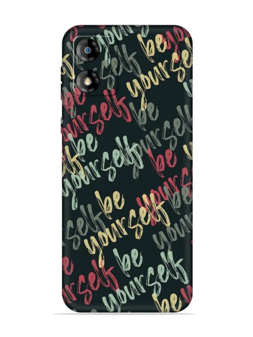 Yourself Seamless Embossed Soft Silicone Case for Motorola Moto E13 Zapvi