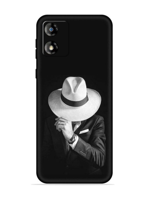 Men Under Hat Embossed Soft Silicone Case for Motorola Moto E13