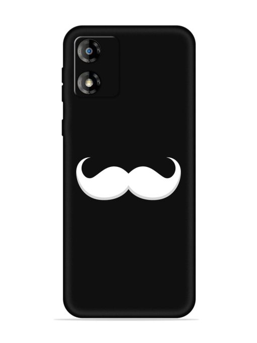 Mustache Vector Embossed Soft Silicone Case for Motorola Moto E13