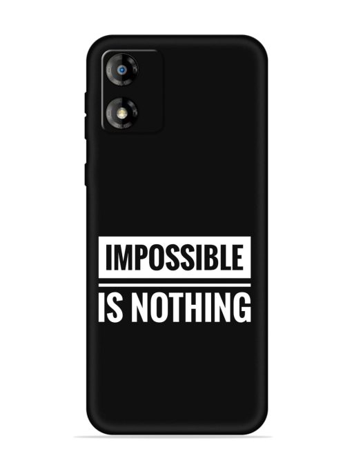 Impossible Is Nothing Embossed Soft Silicone Case for Motorola Moto E13 Zapvi