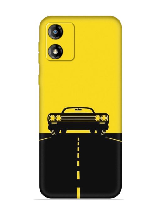 Classic Car Embossed Soft Silicone Case for Motorola Moto E13 Zapvi