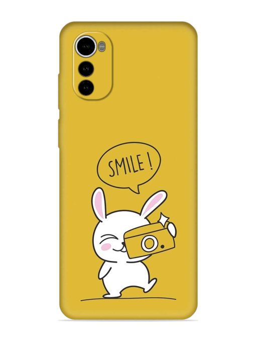 Hey Smile Please Embossed Soft Silicone Case for Motorola Moto E32S Zapvi