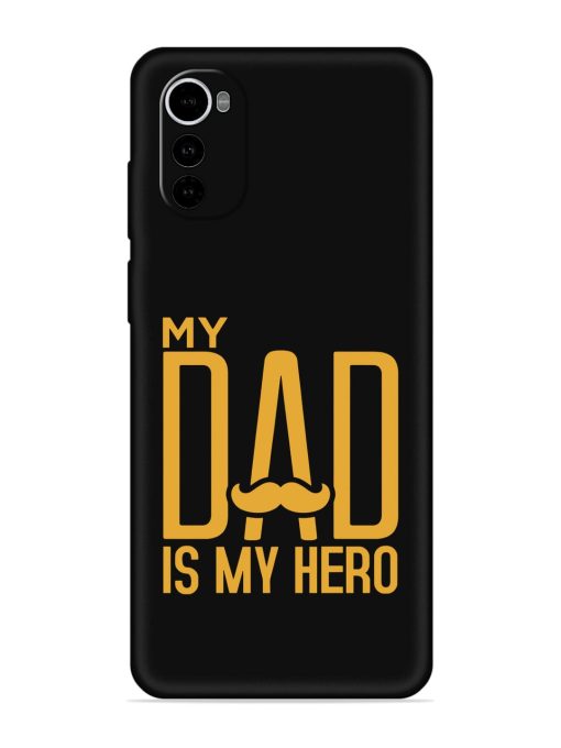 My Dad Is My Hero Embossed Soft Silicone Case for Motorola Moto E32S Zapvi