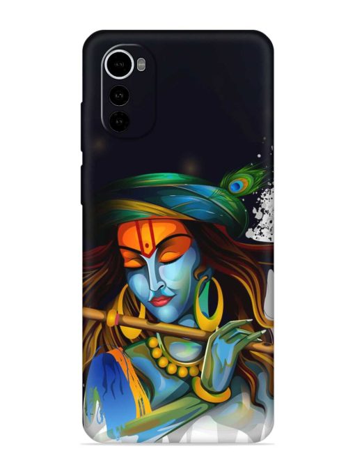 Krishna Art Embossed Soft Silicone Case for Motorola Moto E32S Zapvi