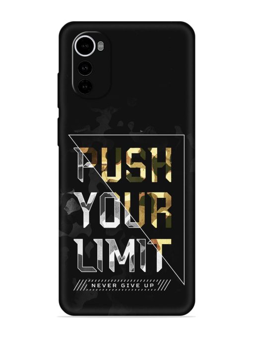 Push Your Limits Embossed Soft Silicone Case for Motorola Moto E32S Zapvi