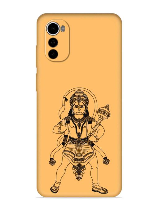 Indian God Hanuman Embossed Soft Silicone Case for Motorola Moto E32S