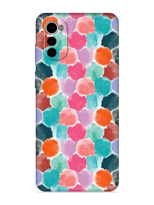 Colorful Seamless Pattern Embossed Soft Silicone Case for Motorola Moto E32S Zapvi