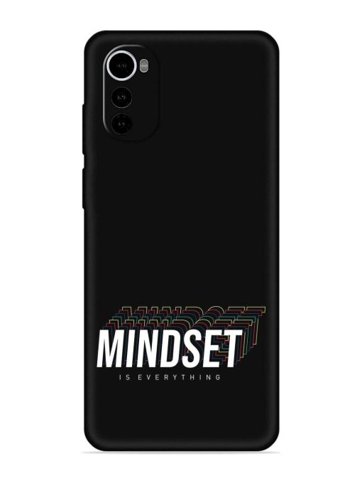 Mindset Everything Slogan Embossed Soft Silicone Case for Motorola Moto E32S Zapvi