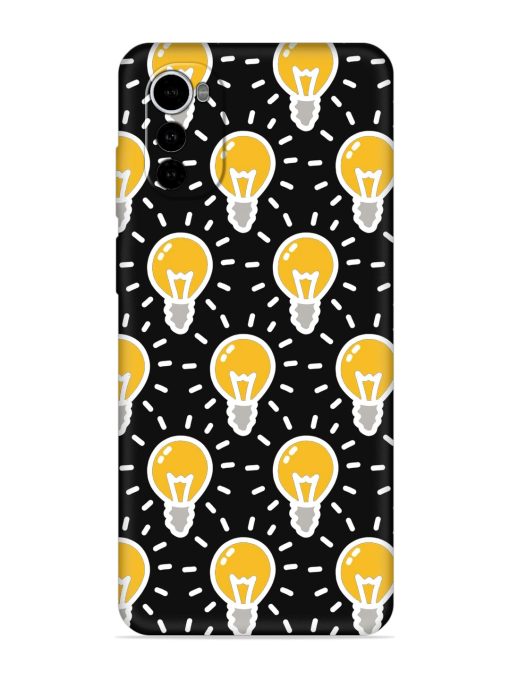 Light Bulb Seamless Embossed Soft Silicone Case for Motorola Moto E32S Zapvi