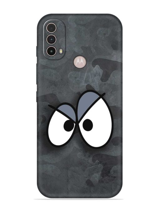 Big Eyes Night Mode Embossed Soft Silicone Case for Motorola Moto E40 Zapvi