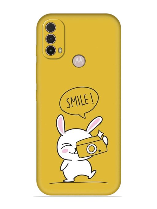 Hey Smile Please Embossed Soft Silicone Case for Motorola Moto E40