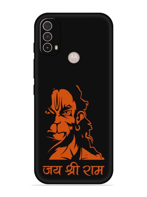 Angry Hanuman Embossed Soft Silicone Case for Motorola Moto E40 Zapvi