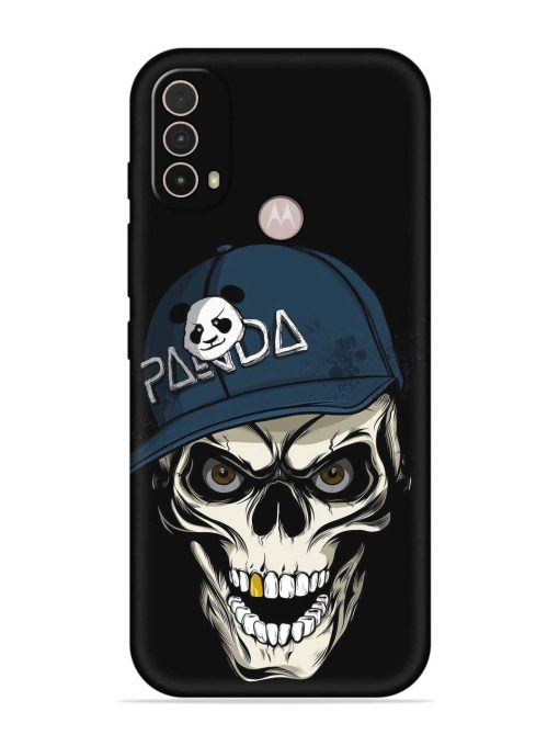 Panda Skull Embossed Soft Silicone Case for Motorola Moto E40