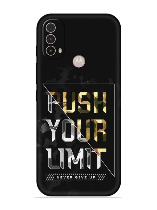 Push Your Limits Embossed Soft Silicone Case for Motorola Moto E40 Zapvi