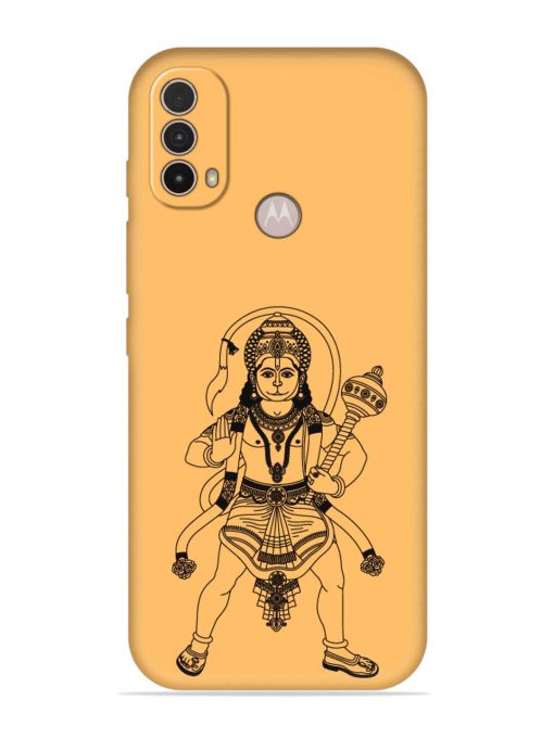 Indian God Hanuman Embossed Soft Silicone Case for Motorola Moto E40 Zapvi