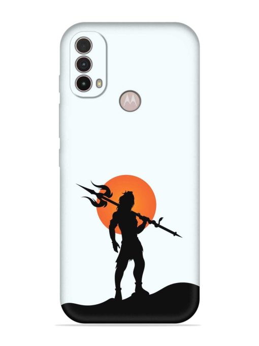 Lord Mahadev Trendy Embossed Soft Silicone Case for Motorola Moto E40 Zapvi