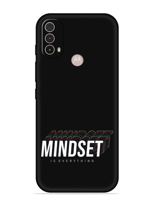 Mindset Everything Slogan Embossed Soft Silicone Case for Motorola Moto E40 Zapvi