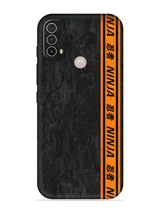 Ninja Srtips Embossed Soft Silicone Case for Motorola Moto E40