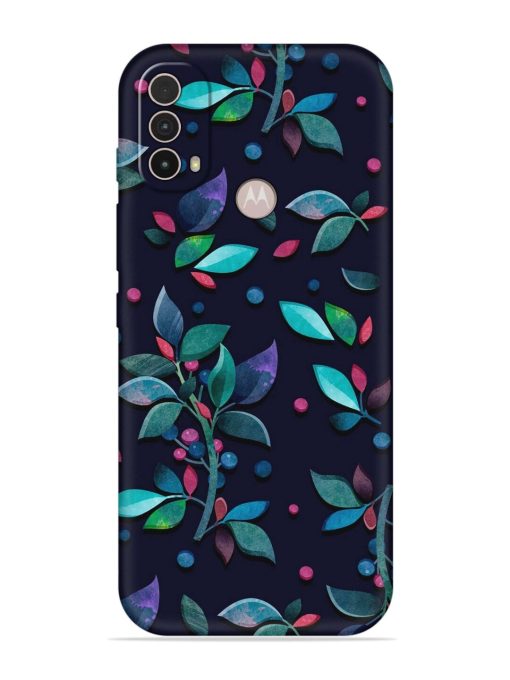 Decorative Watercolor Flower Embossed Soft Silicone Case for Motorola Moto E40