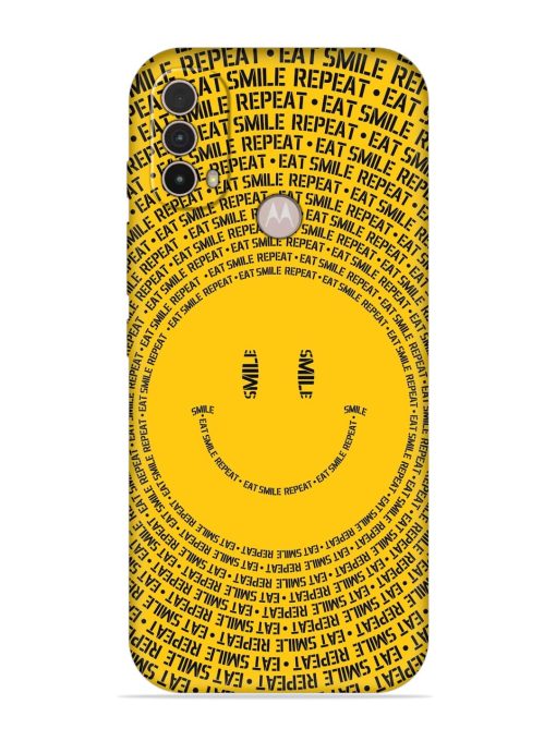 Smiley Embossed Soft Silicone Case for Motorola Moto E40 Zapvi