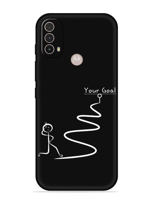 Your Goal Embossed Soft Silicone Case for Motorola Moto E40 Zapvi