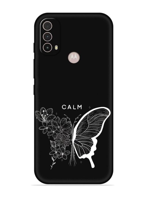 Calm Embossed Soft Silicone Case for Motorola Moto E40 Zapvi